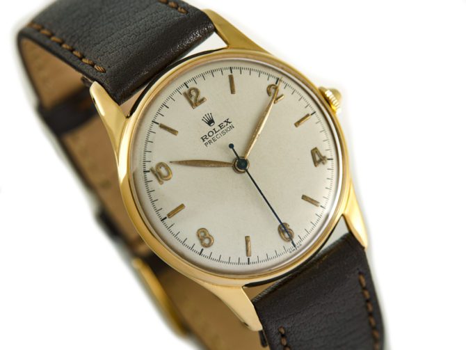 Rolex Precision Model 4132 Cal.10½ 1958 Rolled Gold (2)