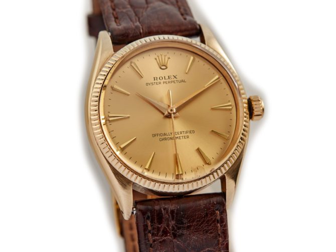 Rolex Oyster Perpetual Model Ref.6569 14ct 1955 (13)