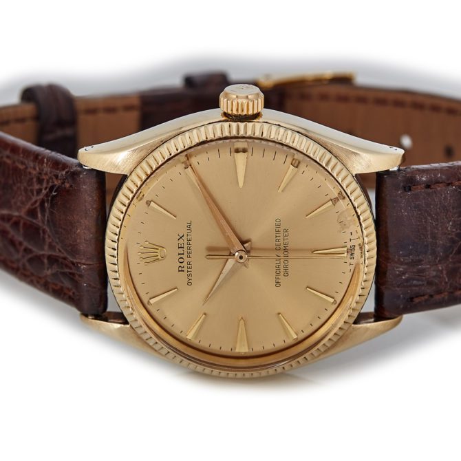 Rolex Oyster Perpetual Model Ref.6569 14ct 1955 (4)