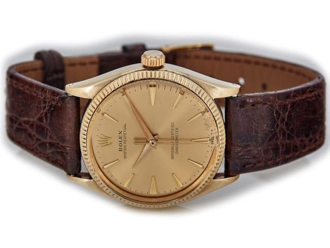Rolex Oyster Perpetual Model Ref.6569 14ct 1955 (5)