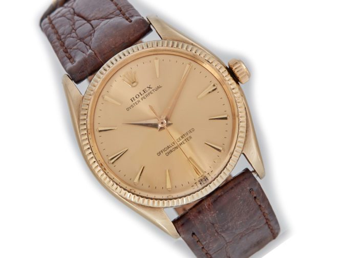Rolex Oyster Perpetual Model Ref.6569 14ct 1955 (7)