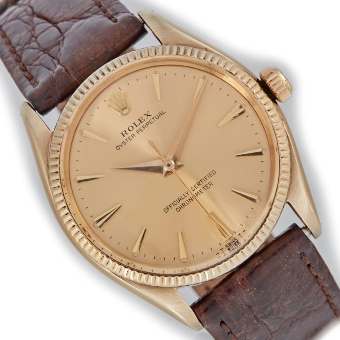 Rolex Oyster Perpetual Model Ref.6569 14ct 1955 (8)