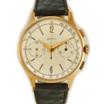 Zenith Chronograph Cal.156D 18ct Pink Gold c1956 mobile navigation (11)