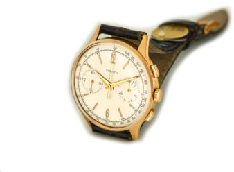Zenith Chronograph Cal.156D 18ct Pink Gold c1956