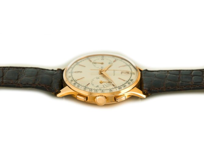Zenith Chronograph Cal.156D 18ct Pink Gold c1956 (5)