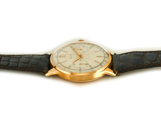 Zenith Chronograph Cal.156D 18ct Pink Gold c1956 (6)