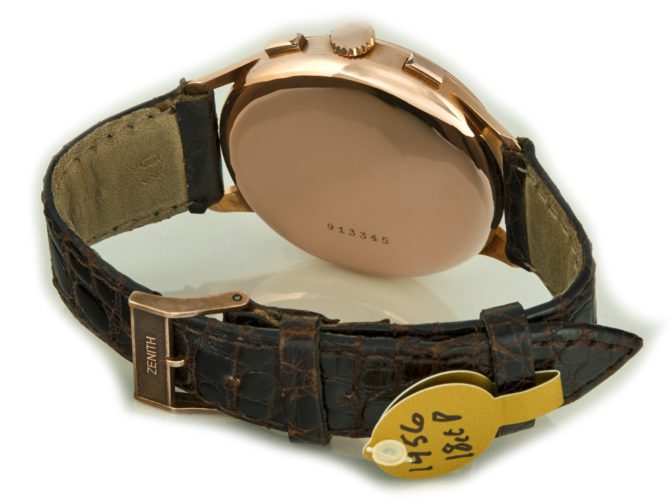 Zenith Chronograph Cal.156D 18ct Pink Gold c1956 (1)