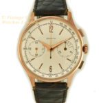 Zenith Chronograph Cal.156D 18ct Pink Gold c1956 mobile navigation (21)
