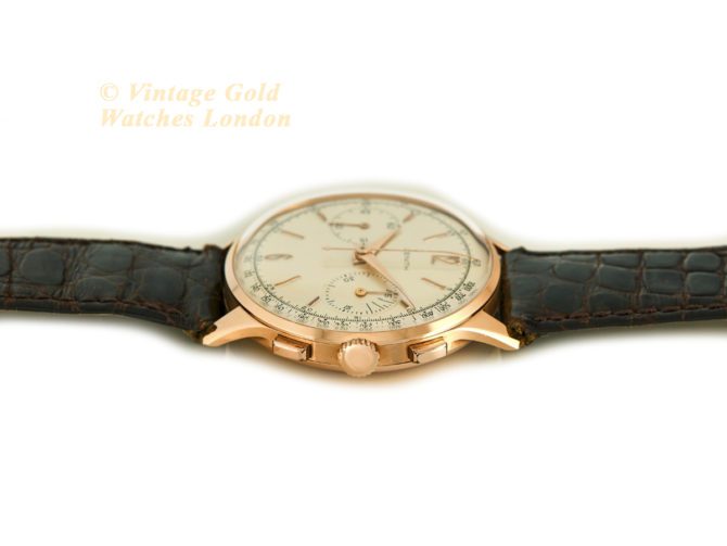 Zenith Chronograph Cal.156D 18ct Pink Gold c1956 (31)
