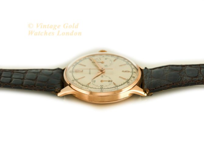 Zenith Chronograph Cal.156D 18ct Pink Gold c1956 (33)