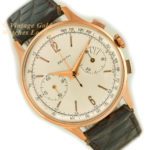 Zenith Chronograph Cal.156D 18ct Pink Gold c1956 mobile navigation (15)