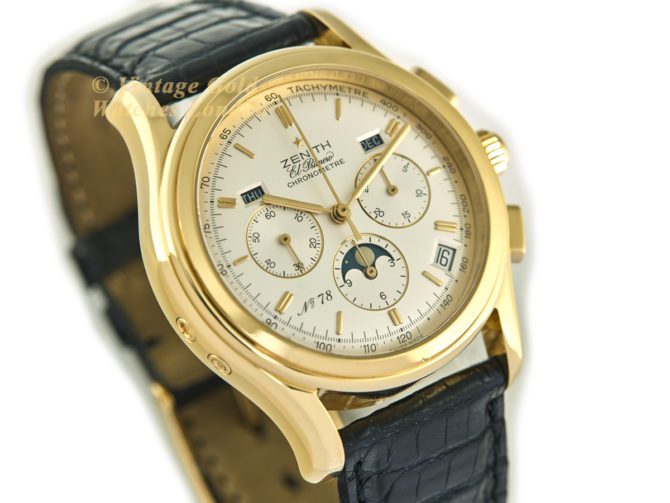 Zenith El Primero Triple Calendar Moonphase Chronograph 18ct 1992 – Limited Edition (15)