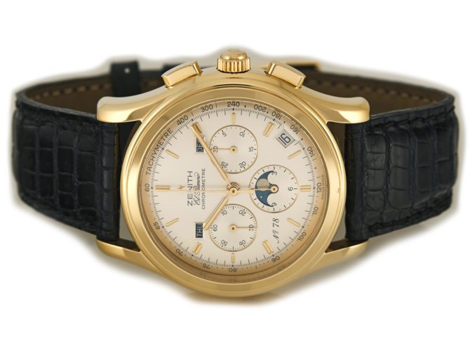 Zenith El Primero Triple Calendar Moonphase Chronograph 18ct 1992 – Limited Edition (4)