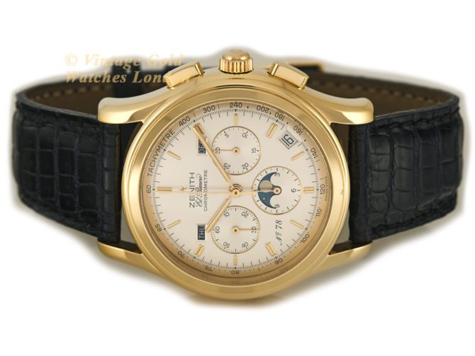 Zenith El Primero Triple Calendar Moonphase Chronograph 18ct 1992 – Limited Edition (25)
