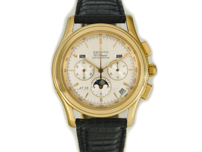 Zenith El Primero Triple Calendar Moonphase Chronograph 18ct 1992 – Limited Edition (6)