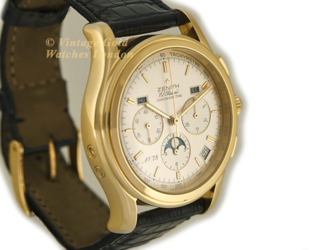 Zenith El Primero Triple Calendar Moonphase Chronograph 18ct 1992 – Limited Edition (17)