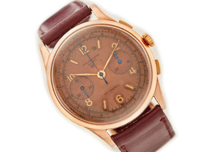 Chrono Suisse Cal.48 18ct Pink Gold Chronograph 1948 (7)