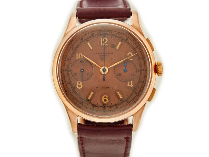 Chrono Suisse Cal.48 18ct Pink Gold Chronograph 1948 (9)