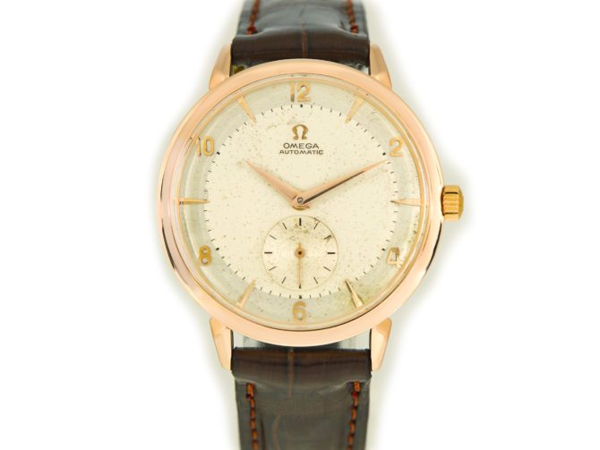 Omega Automatic 18ct Pink Gold Cal.491 1955 37.5mm (7)