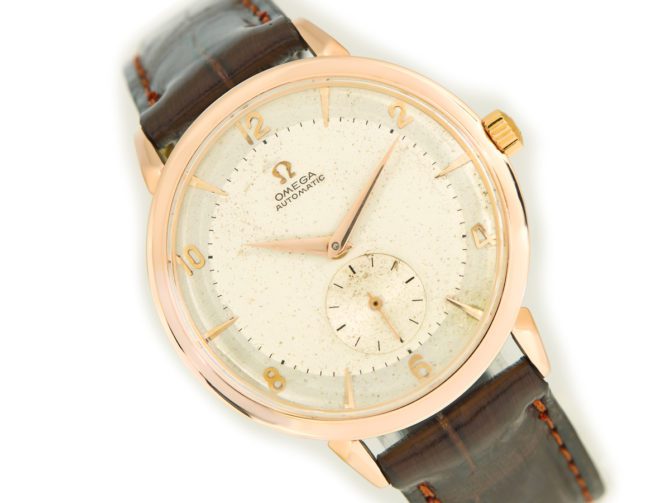 Omega Automatic 18ct Pink Gold Cal.491 1955 37.5mm (8)