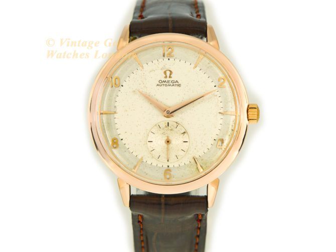 Omega Automatic 18ct Pink Gold Cal.491 1955 37.5mm (22)