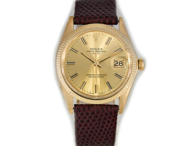 Rolex Oyster Perpetual Date Model Ref. 1503 18ct 1972 (9)