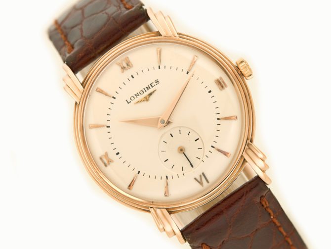Longines Cal.23M 14ct Pink Gold 1946 (8)