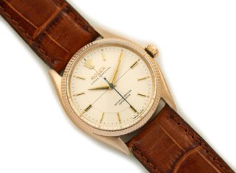 Rolex Oyster Perpetual Cal.1030 18ct Pink Gold 1955 - hover