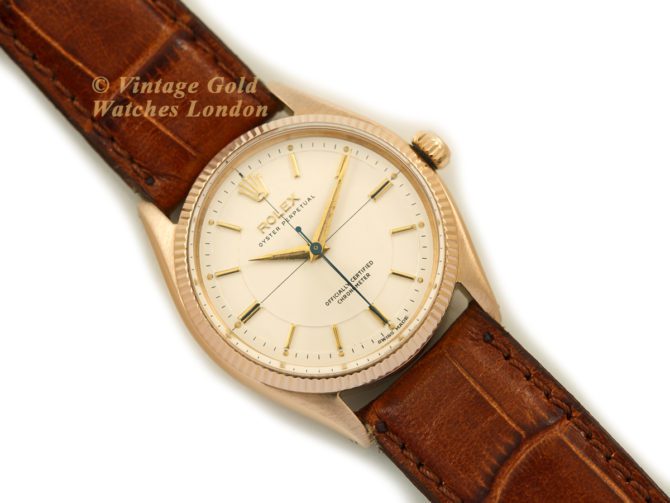 Rolex Oyster Perpetual Cal.1030 18ct Pink Gold 1955 (30)