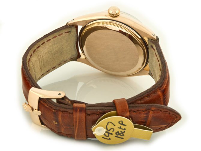 Rolex Oyster Perpetual Cal.1030 18ct Pink Gold 1955 (14)