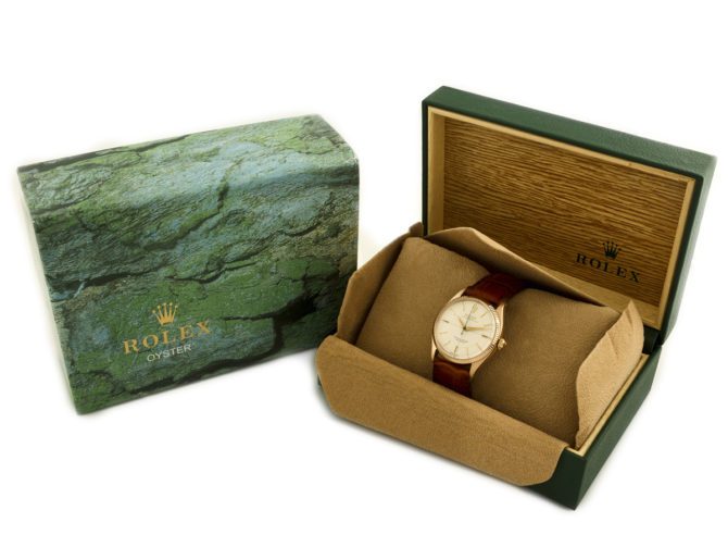 Rolex Oyster Perpetual Cal.1030 18ct Pink Gold 1955 (15)