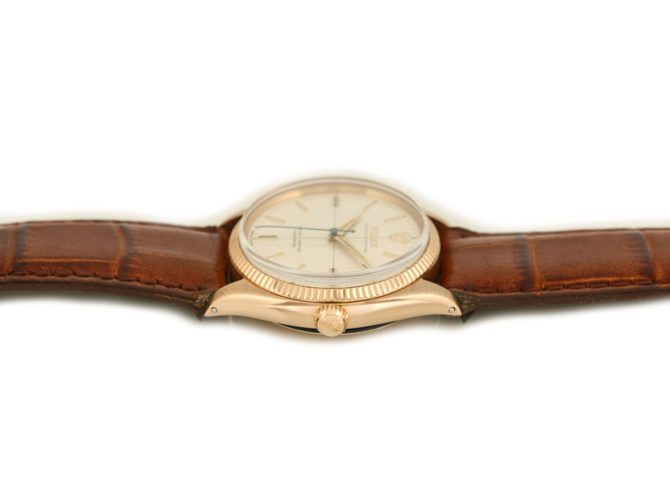 Rolex Oyster Perpetual Cal.1030 18ct Pink Gold 1955 (5)