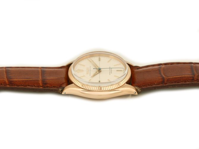 Rolex Oyster Perpetual Cal.1030 18ct Pink Gold 1955 (6)