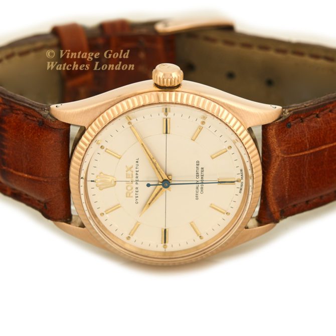 Rolex Oyster Perpetual Cal.1030 18ct Pink Gold 1955 (42)
