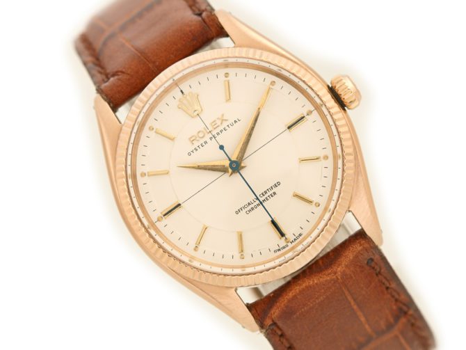 Rolex Oyster Perpetual Cal.1030 18ct Pink Gold 1955 (10)