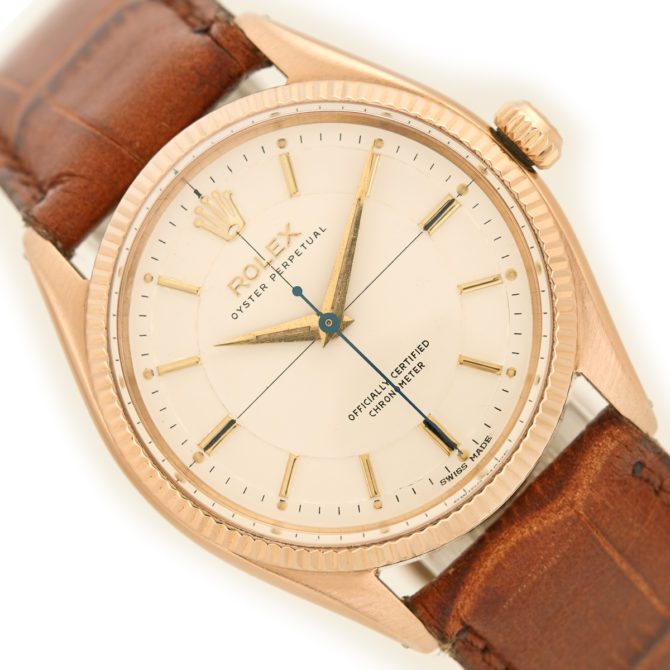 Rolex Oyster Perpetual Cal.1030 18ct Pink Gold 1955 (11)
