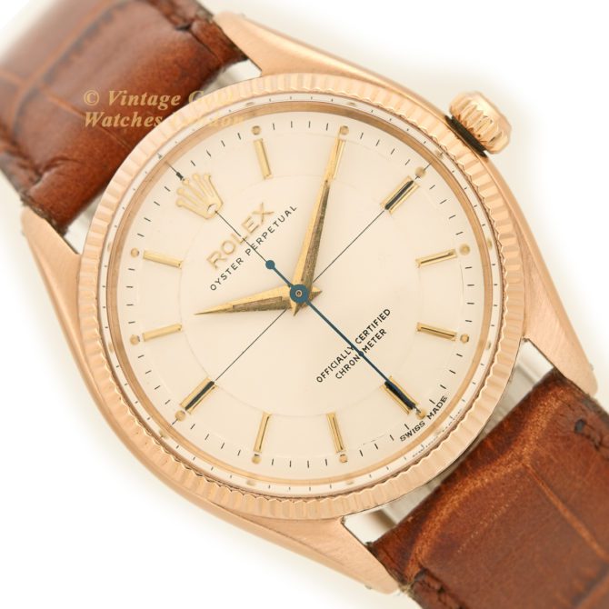 Rolex Oyster Perpetual Cal.1030 18ct Pink Gold 1955 (44)