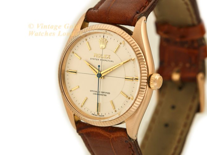 Rolex Oyster Perpetual Cal.1030 18ct Pink Gold 1955 (24)