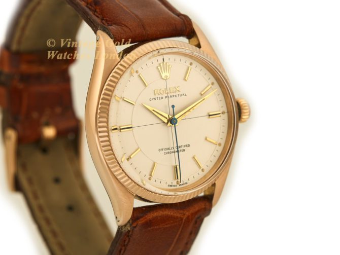 Rolex Oyster Perpetual Cal.1030 18ct Pink Gold 1955 (20)