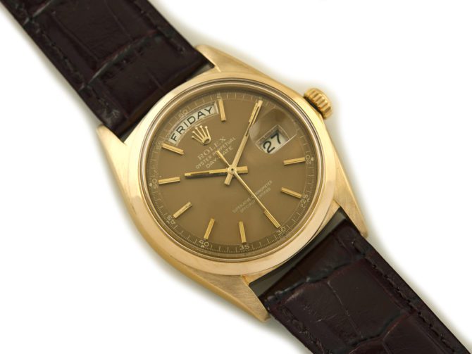 Rolex Day-Date Ref 1803 18ct 1966 Chocolate Dial (1)