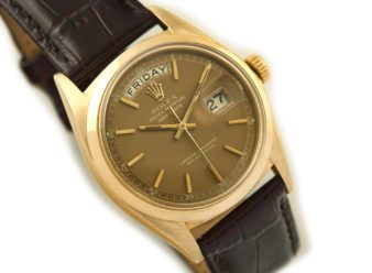 Rolex Day-Date Ref 1803 18ct 1966 Chocolate Dial - hover