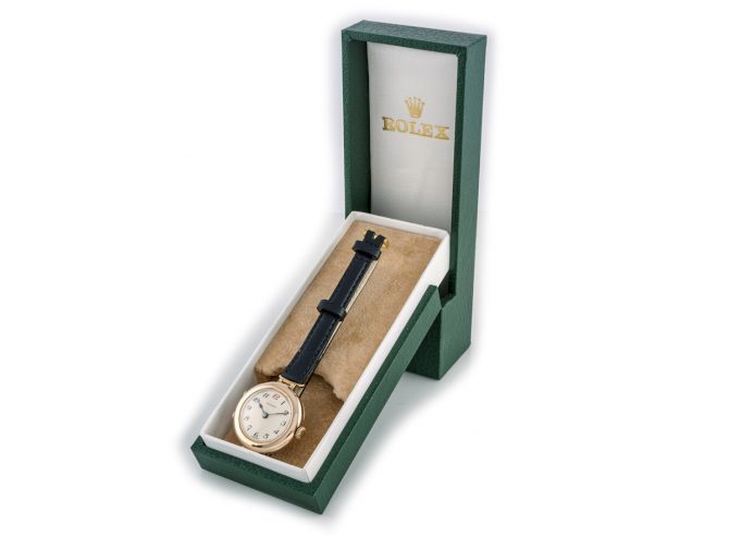 Ladies Rolex 9ct Pink Gold 1915 (1)