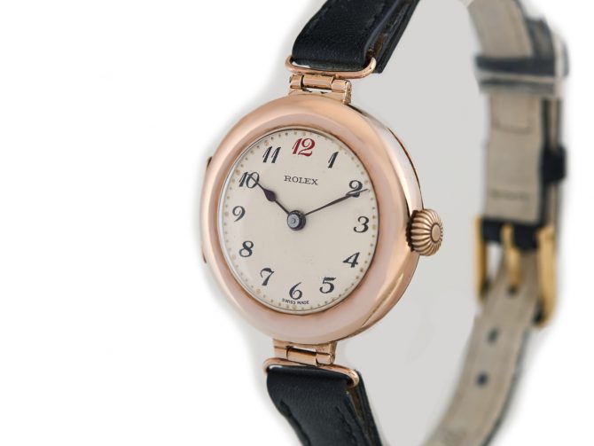Ladies Rolex 9ct Pink Gold 1915 (10)