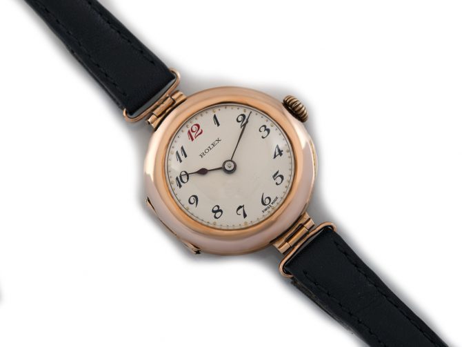 Ladies Rolex 9ct Pink Gold 1915 (14)