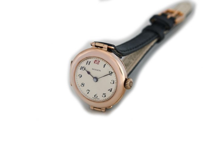 Ladies Rolex 9ct Pink Gold 1915 (2)