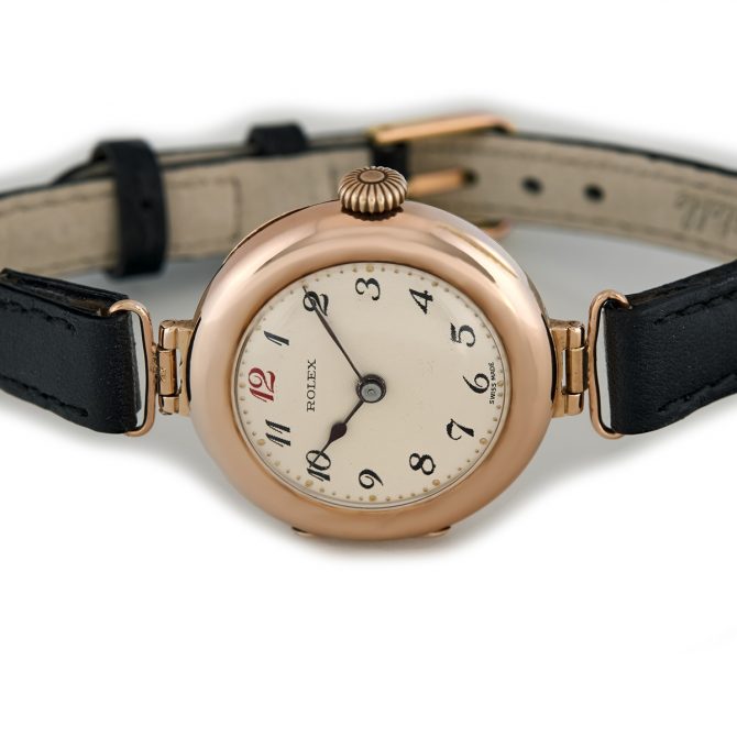 Ladies Rolex 9ct Pink Gold 1915 (6)