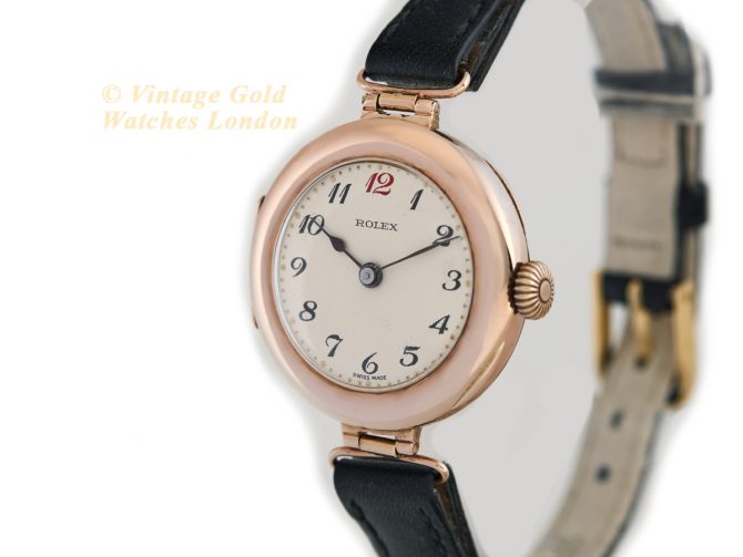 Ladies Rolex 9ct Pink Gold 1915 (24)