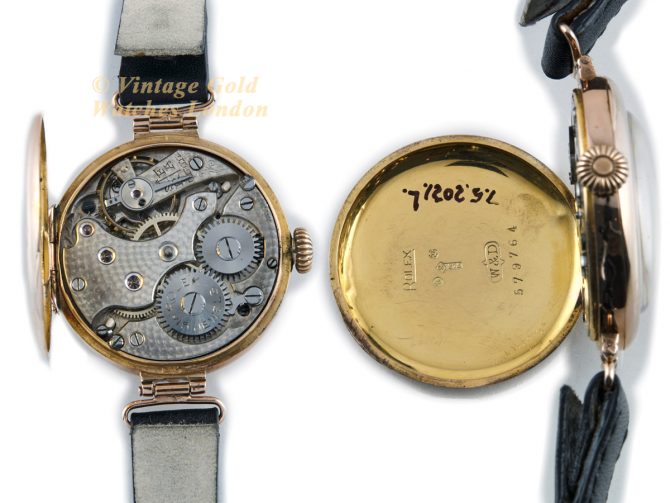 Ladies Rolex 9ct Pink Gold 1915 (38)