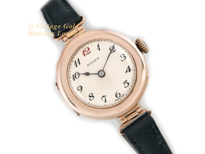 Ladies Rolex 9ct Pink Gold 1915 (16)