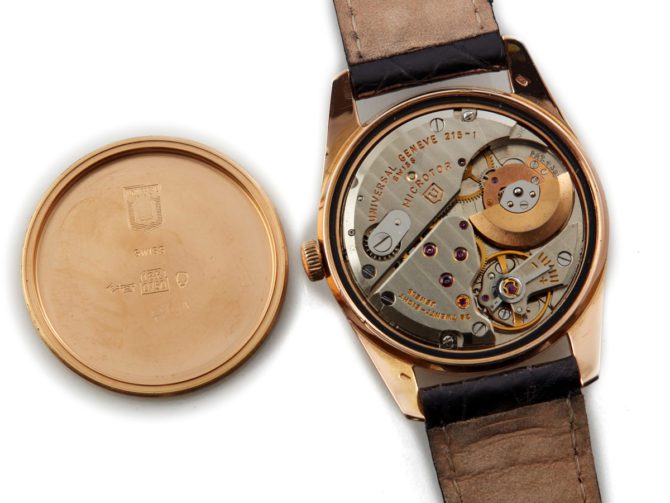 Universal Geneve Cal.215-1 18ct Pink Gold 1961 (15)